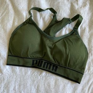 Puma Sports Bra Army Green